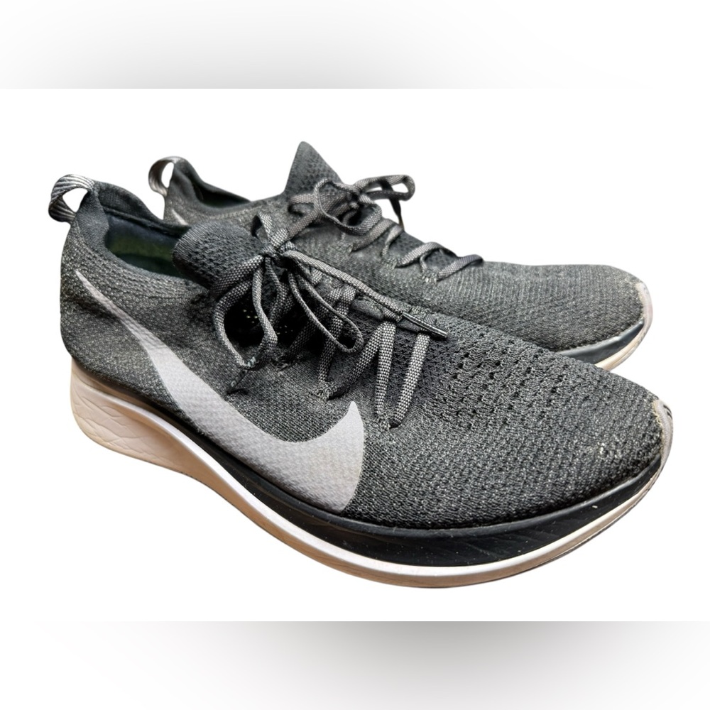 Nike Zoom Fly Flyknit AR4562-081 Black Gunsmoke Running Sneakers